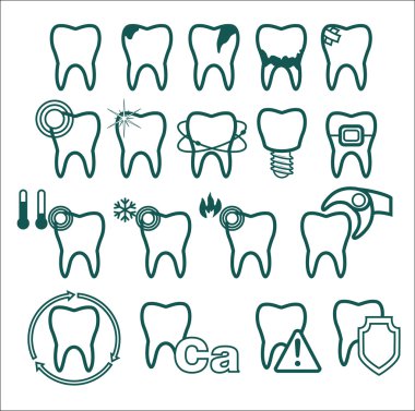 Diş Icons set