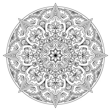Mandala oryantal desen