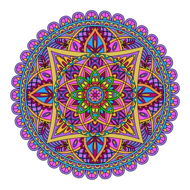 Oryantal yuvarlak desen