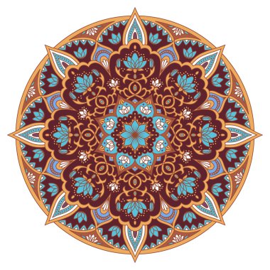 Mandala renk süsleme