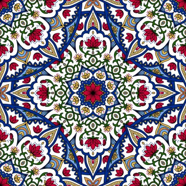 Mandala renk seamless modeli