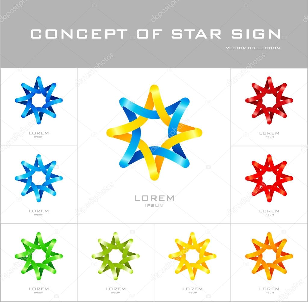 Star logo design template