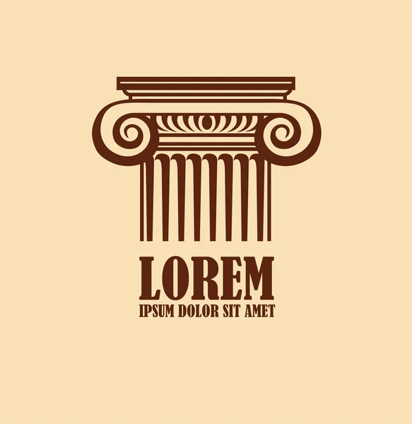 Column logo design template