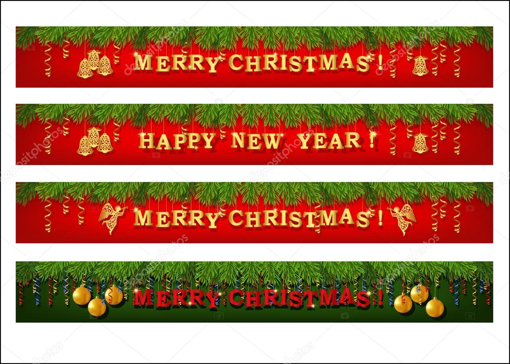 Christmas web banner set