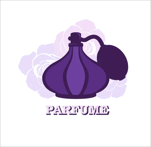 Perfume logo design template — Stock Vector