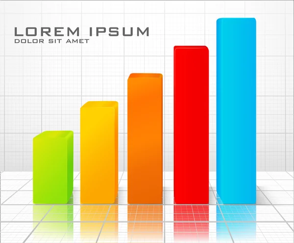 Digital profit graph — Stockový vektor