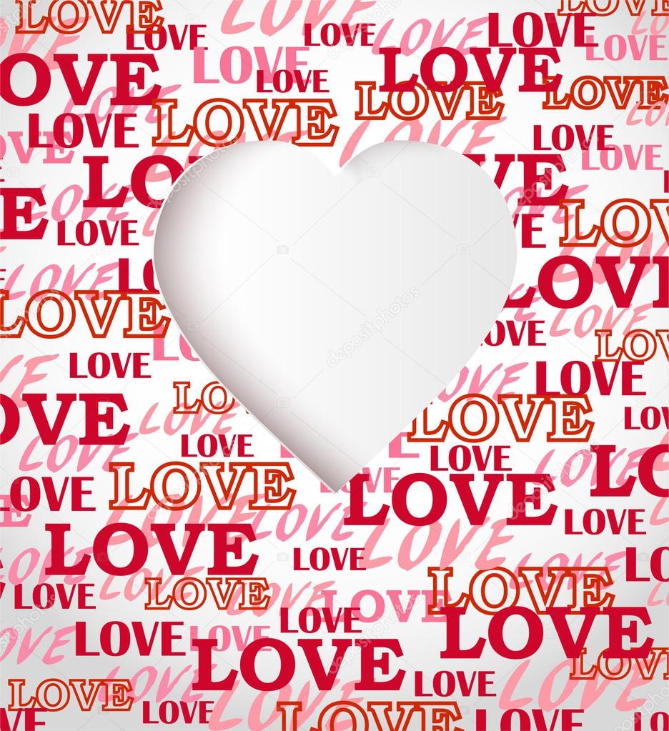 Love texture greeting card