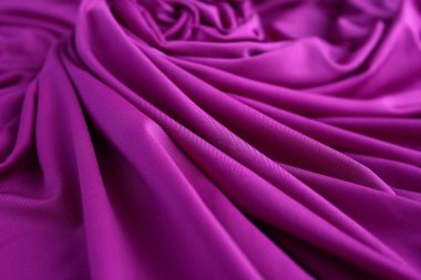 Pembe mor kumaş dokusu. Perde arkaplanı.