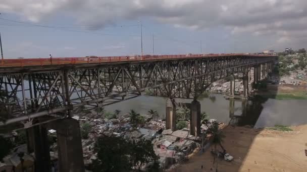 Dominik Cumhuriyeti Bridge'de — Stok video