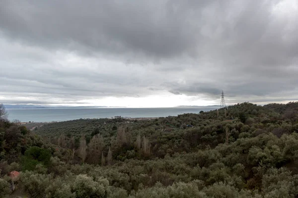 Panoramic Views Aegean Sea Altinoluk Province Location Turkey — Stock Photo, Image