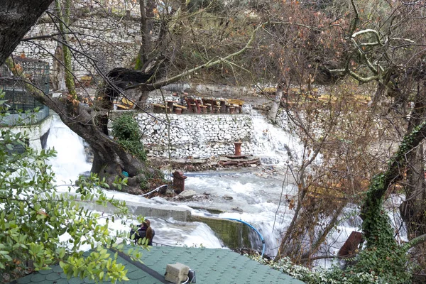 Water Platinum Altinoluk Der Türkei Der Fluss Fließt Durch Das — Stockfoto