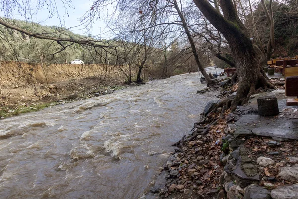 Hrubá Řeka Pocházející Kazdagu Mířící Egejskému Moři Provincie Altinoluk Turecku — Stock fotografie