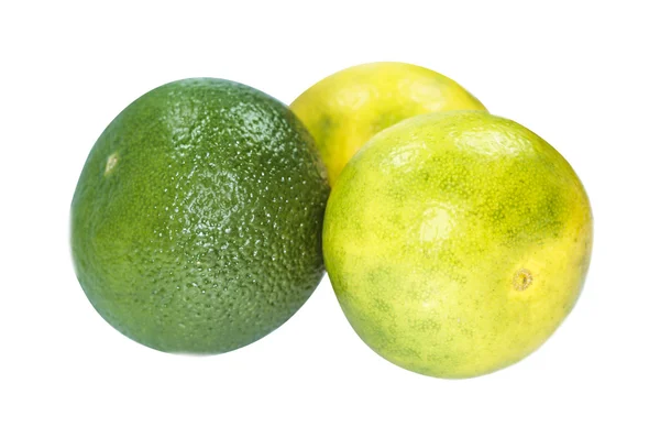 Mandarina verde y amarilla — Foto de Stock