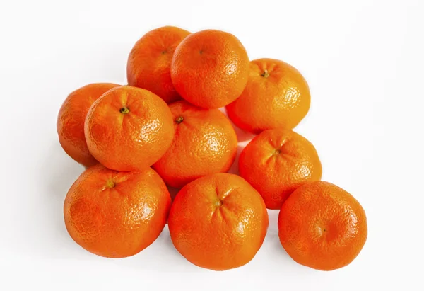 Tangerine på en vit bakgrund — Stockfoto