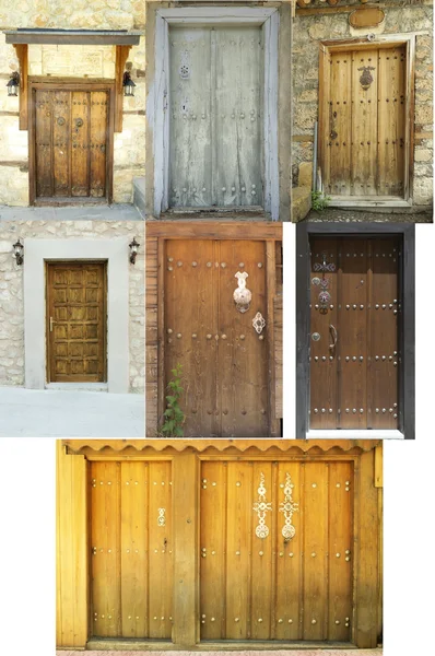 Mittelalterliche Haustüren — Stockfoto