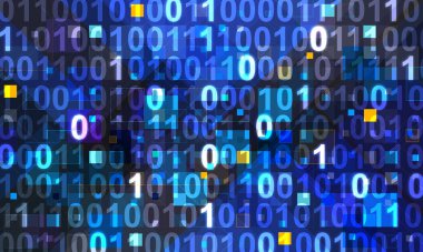 Dijital tema parlayan kavramsal soyut arkaplan