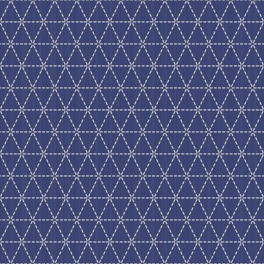 Dokuma. Japon sashiko motifi. Seamless modeli.