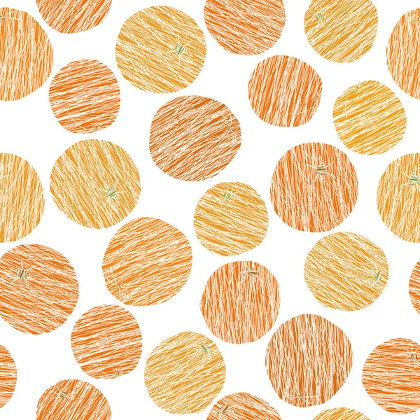 Oranges rayées texture grunge. Modèle sans couture — Image vectorielle