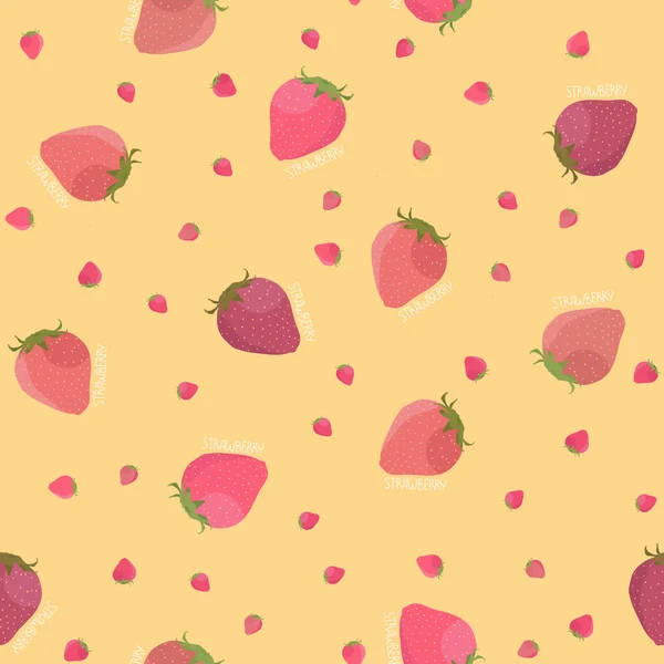 Abstrakt strawberry konsistens. Seamless mönster. — Stock vektor