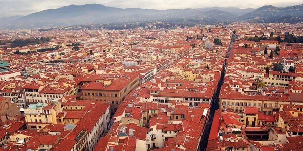 Telhados de Florença da Catedral de Florença belfry . — Fotografia de Stock