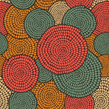 Swirls ile geleneksel Afrika süsleme.