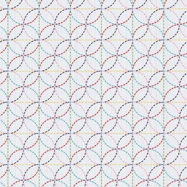 Renkli daireler ile süsleme