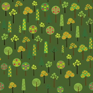 Meyve ağaçları hasat