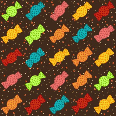 renkli tatlı şekerler.