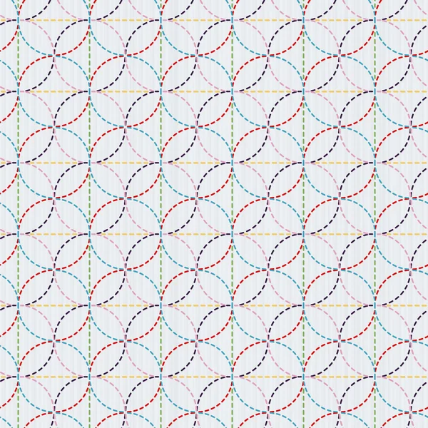 Ornament met kleurrijke cirkels — Stockvector