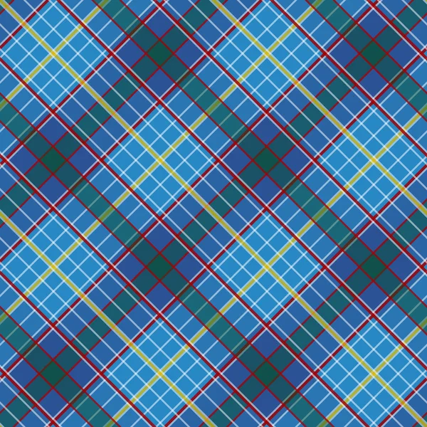 Pattern with Plaid Fabric — Stock Vector