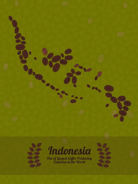 Carte Indonésie — Image vectorielle