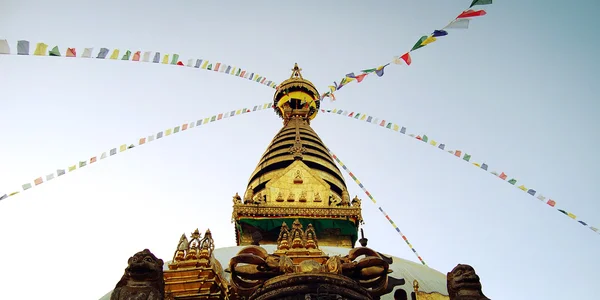 Buddhistiska templet Swayambhunath Stupa — Stockfoto