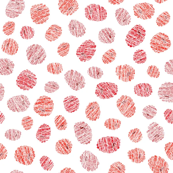 Seamless raspberry texture, endless berry background. Abstract fruit background. — Stock Vector