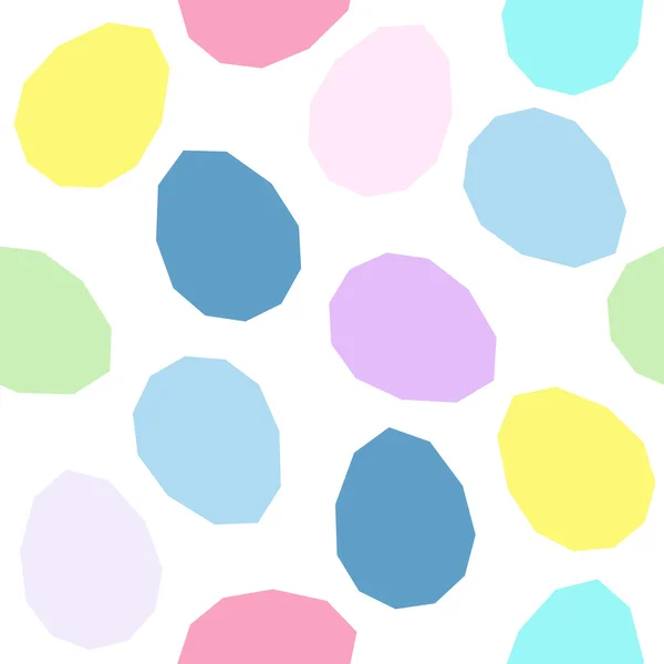 Easter pattern decoration. Easter eggs with simplistic form.  Seamless pattern. — Stock Vector