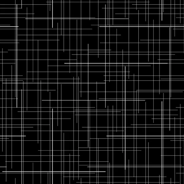 Черно-белый абстрактный фон. Клетчатая ткань текстуры. Рандом — стоковый вектор