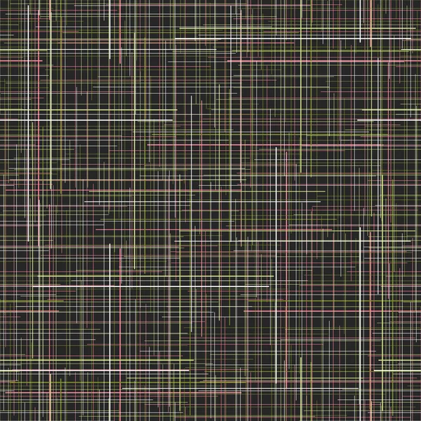 Vanlig oändliga mönster. Rutigt tyg textur. Random linjer. Abstr — Stock vektor