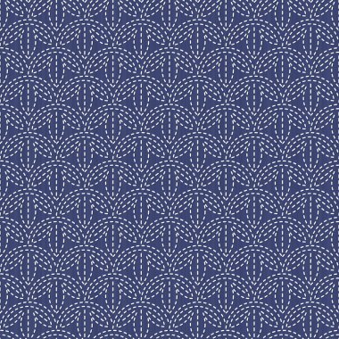 Antik Japon fancywork. Sashiko. Seamless modeli. 