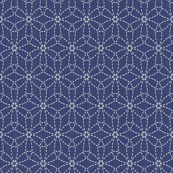 Antik Japon fancywork. Sashiko. Seamless modeli.