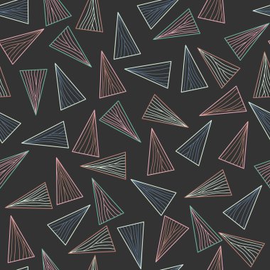 Çizgileri ve üçgen koyu örnek.