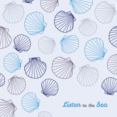 'Denize dinle' kartpostal. Kopya alanı.