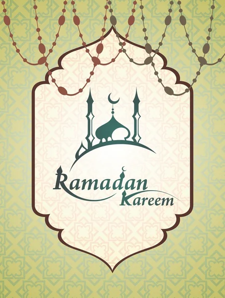 Карточка Рамадана — стоковый вектор