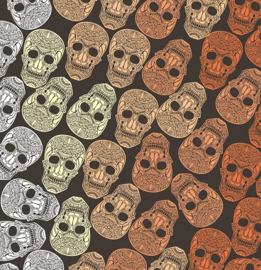 Gün Of Dead Skull.Pattern kafatası ile