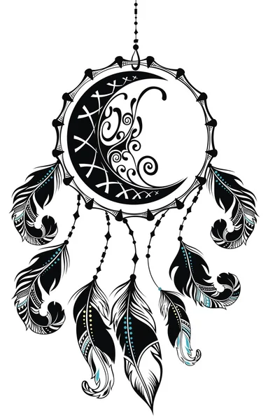 Dekorativa dream catcher — Stock vektor