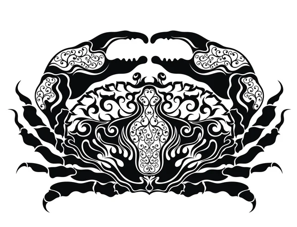 Çizim vektör yengeç. Kanser burç