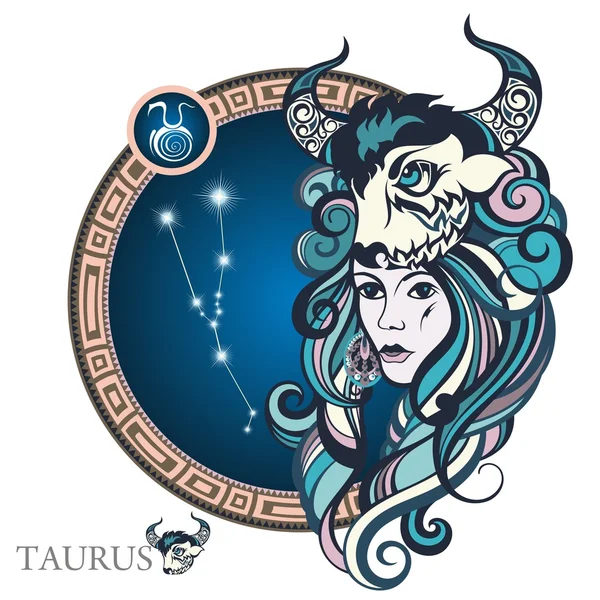 Taurus. znamení zvěrokruhu — Stockový vektor