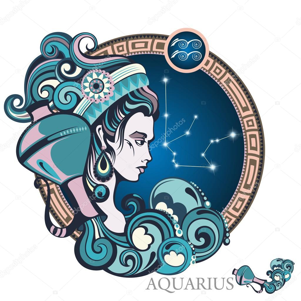 Aquarius. Zodiac sign