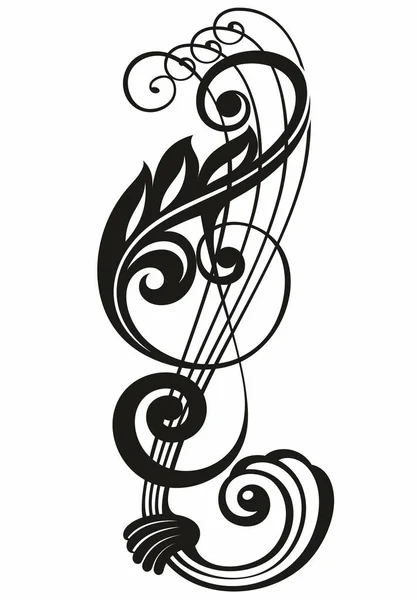 Noteer Icoon Vector Muziek Illustratie Teken Song Symbool Melodie Logo — Stockvector