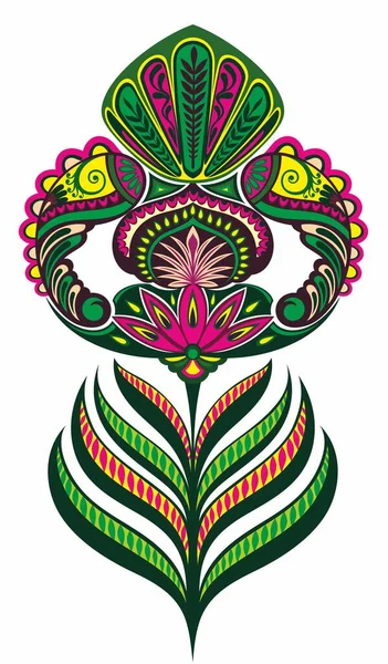 Plume Ethnique Tribal Feather Plume Décorative — Image vectorielle