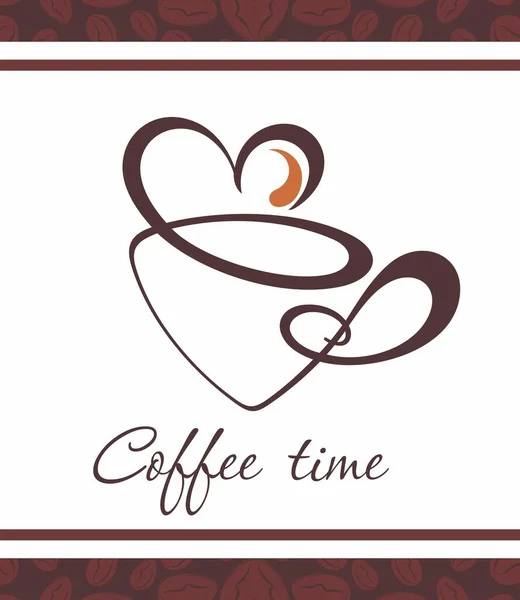 Ikone Der Kaffeetasse Vorhanden Kaffeetasse Logo Template Vektor Icon Design — Stockvektor