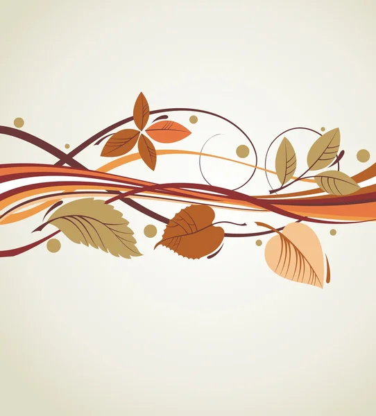 Herfst abstract floral achtergrond — Stockvector